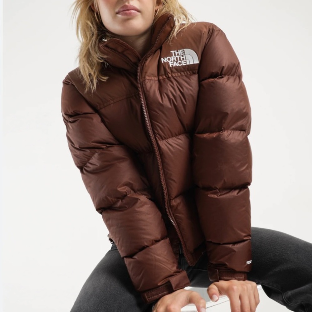 Brown Nuptse North Face Puffer Jacket